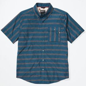 NWT Marmot Beacon Hill Short-Sleeve Woven Shirt - Denim